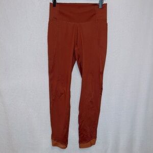 All in Motion Rustic Orange High Waisted Side Pockets Ankle Length Leggings